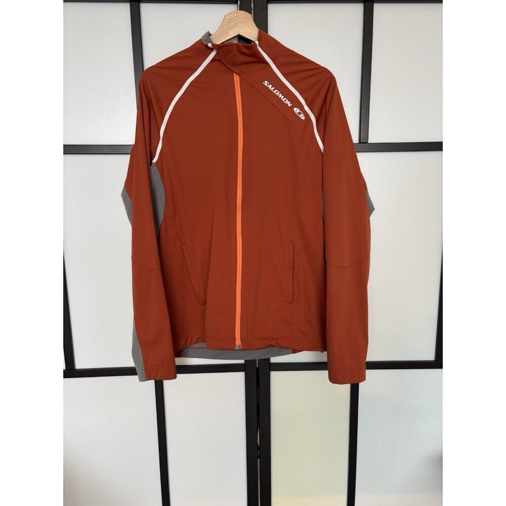 Salomon Windbreaker Cycling Jacket Women’s LARGE Sporty Athleisure Running Gorp